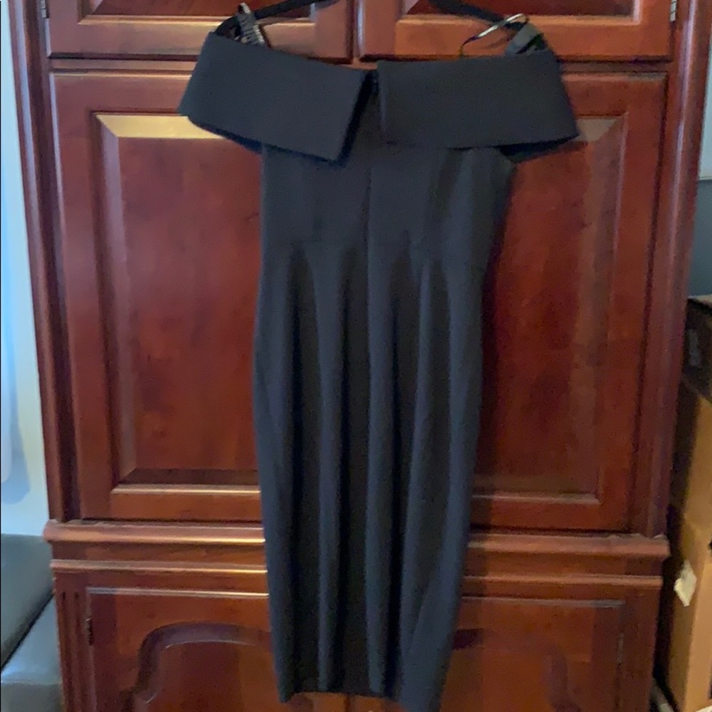 Calvin Klein off the shoulder Black Dress Sz 4